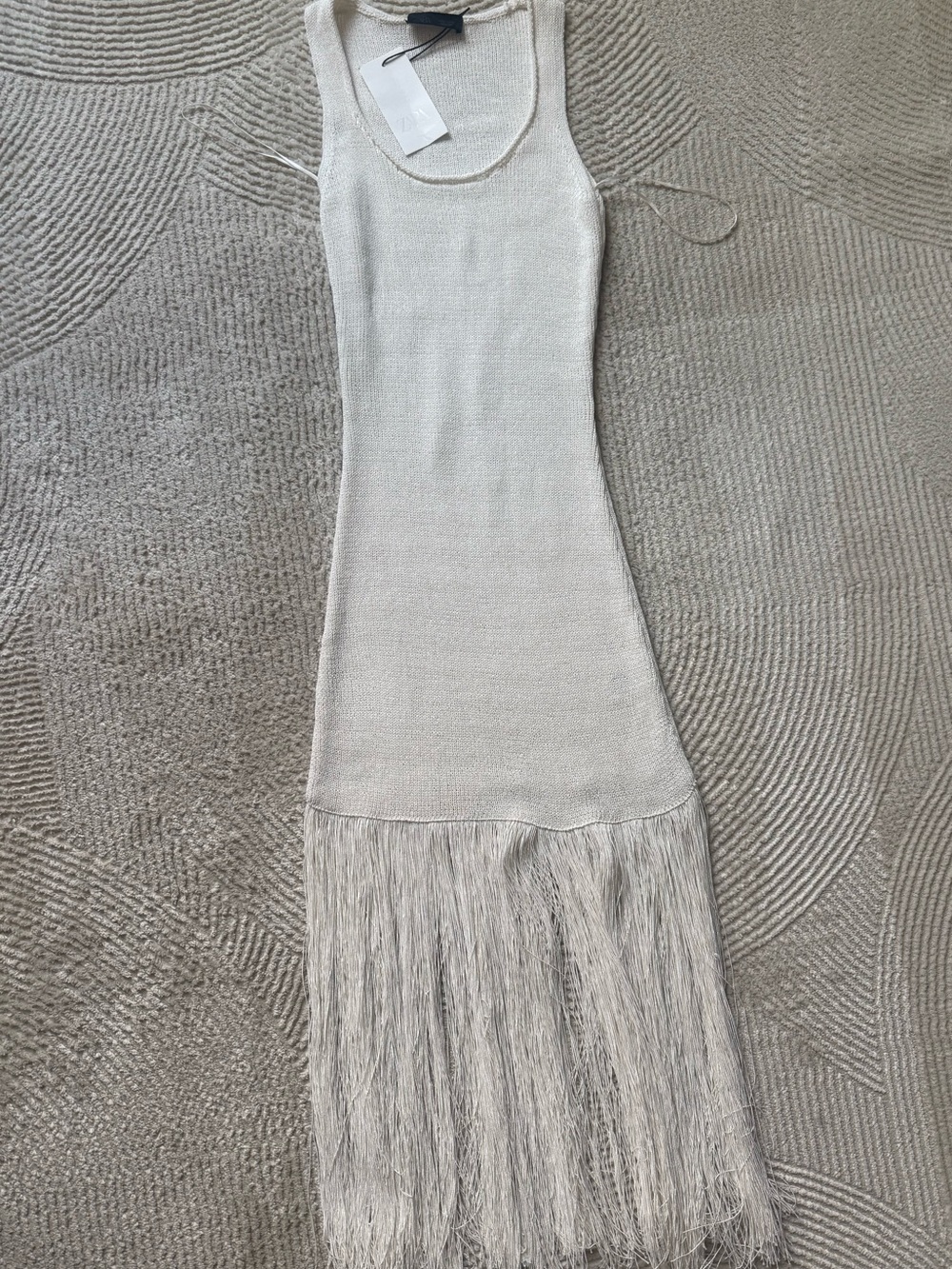 Zara Fringe Knit Dress